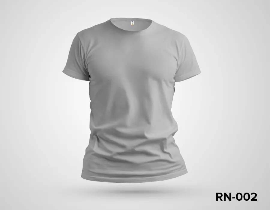 Gray Round Neck Tshirt Printing Dubai