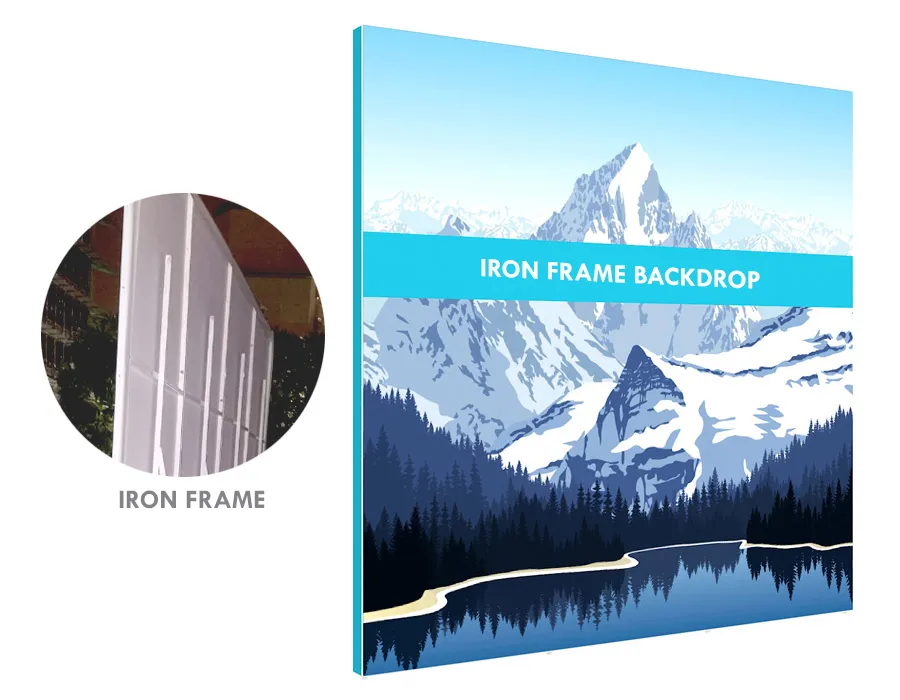 Iron Frame Backdrop Printing Dubai