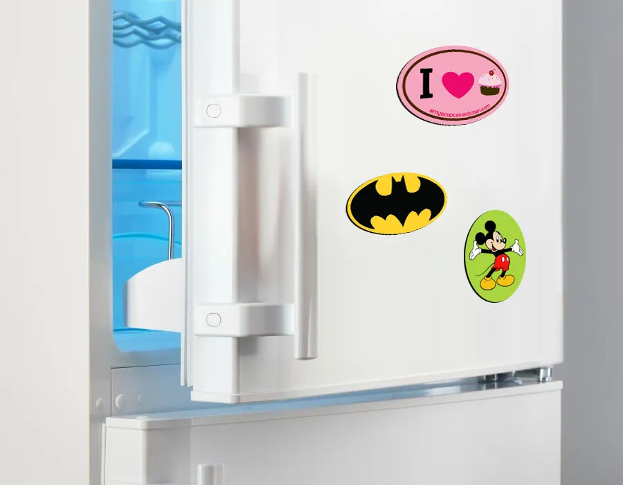 Oval Shape Fridge Magnetic Sticker Dubai