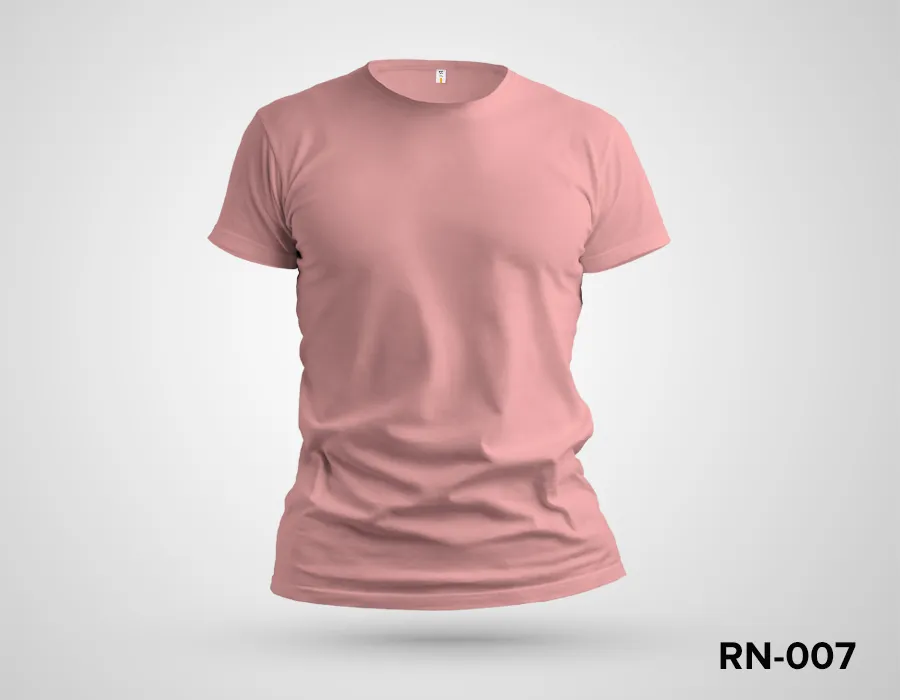 Pink Round Neck Tshirt Printing Dubai