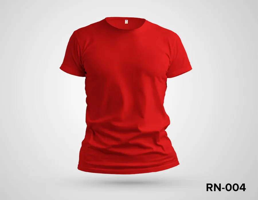 Red Round Neck Tshirt Printing Dubai