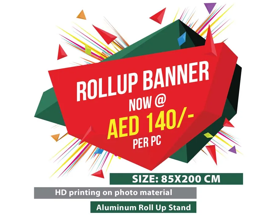 Social Distance Rollup Banner Dubai