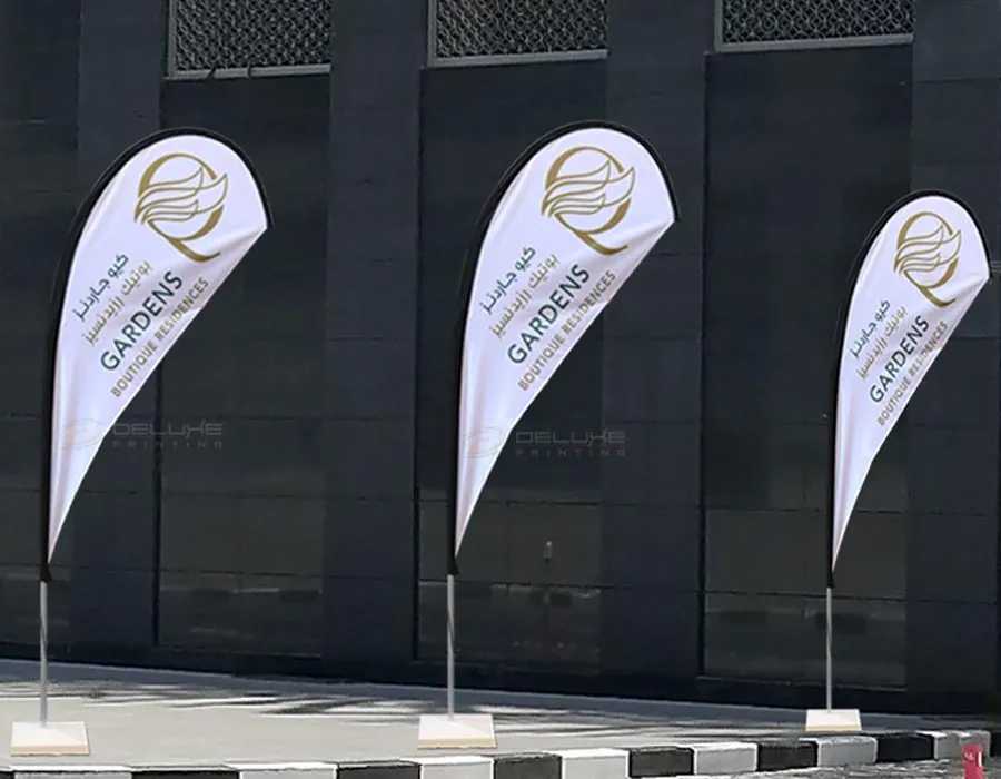 Tear Drop Flags Printing in Dubai