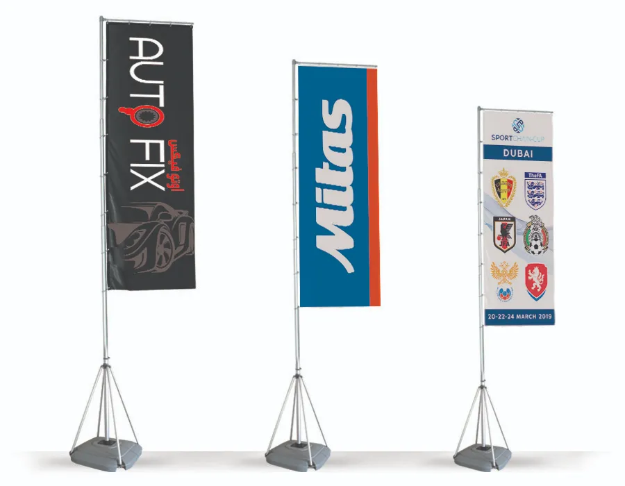 Telescopic Flags Printing Dubai