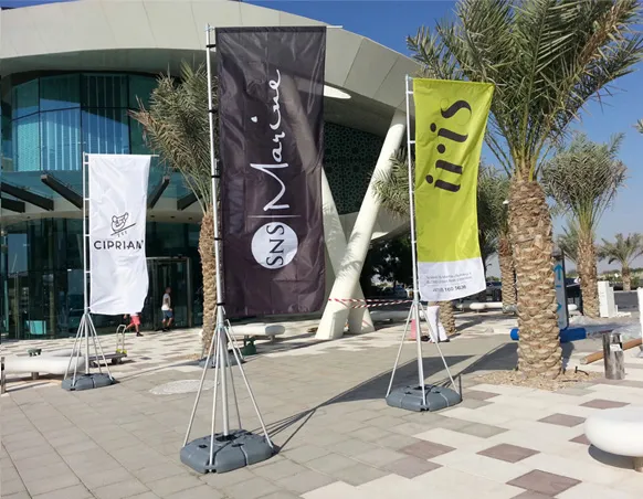 Telescopic Flags Printing in Dubai