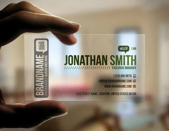 Translucent Pack Business Cards Printing Dubai